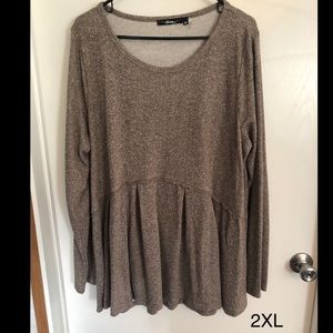 Brown sweater top